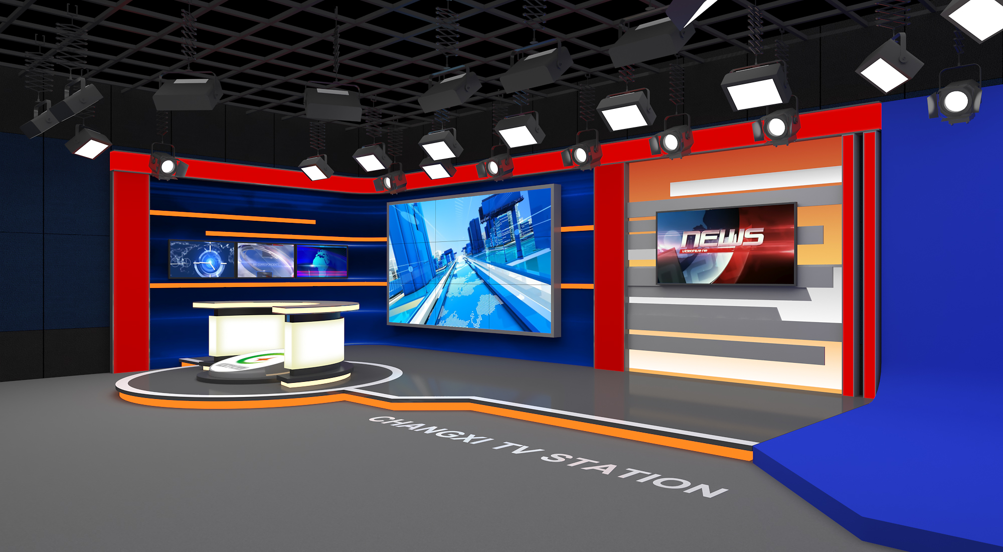 苍溪电视台灯光